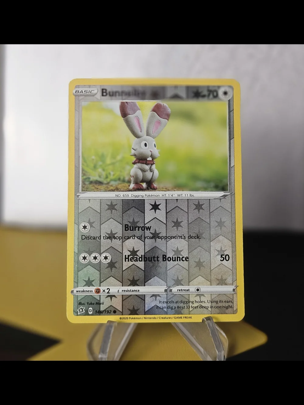 Bunnelby 146/192 Pokemon TCG Reverse Holo Rare